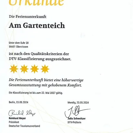 Wohlfuehlen Am Gartenteich Oberzissen